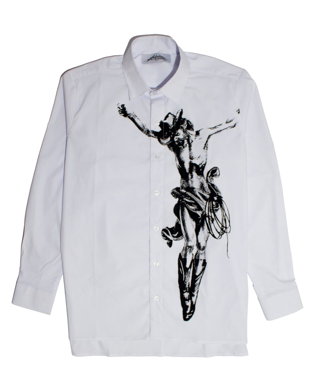 Jesus Christ Was a Cowboy Button Shirt