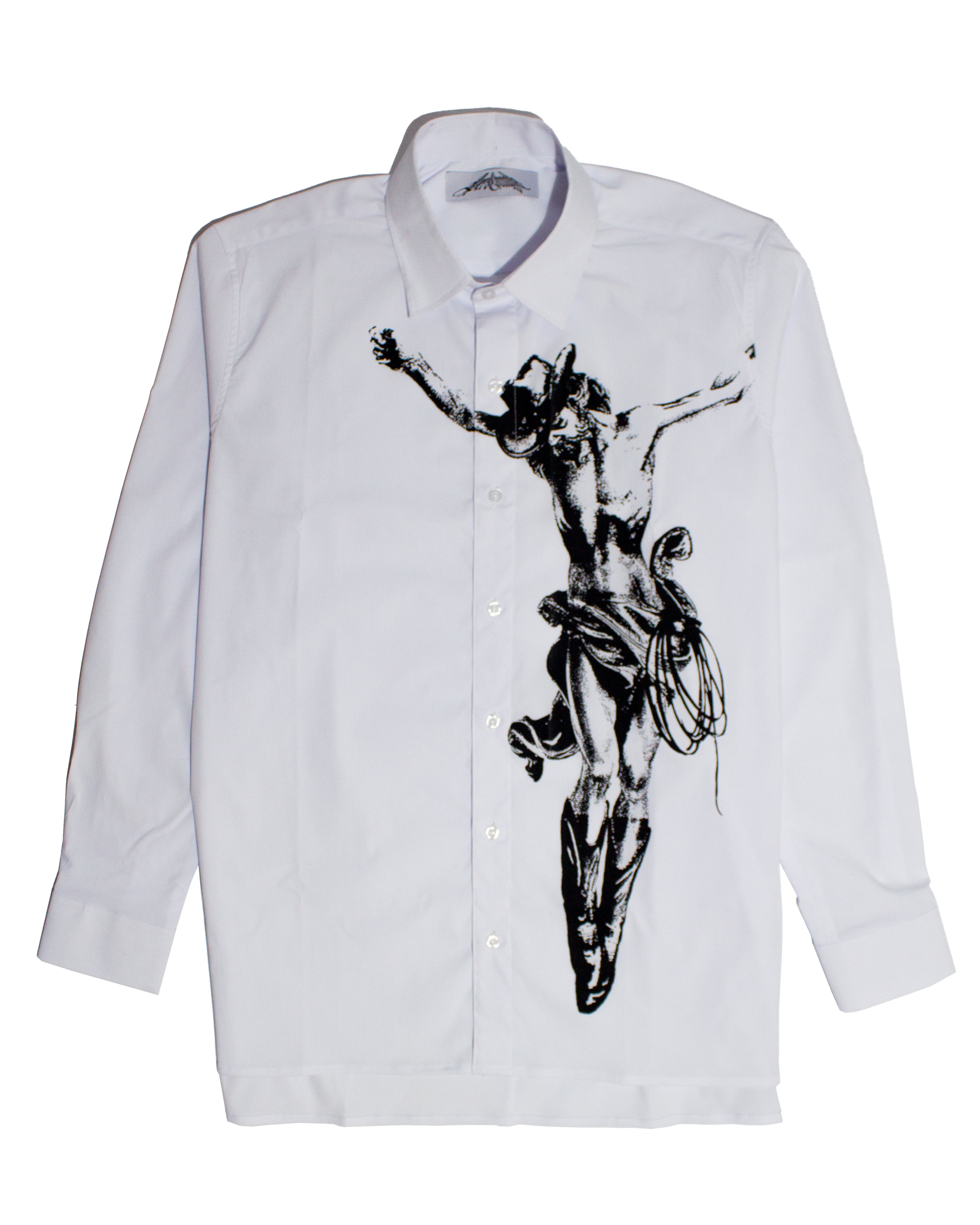 Jesus Christ Was a Cowboy Button Shirt